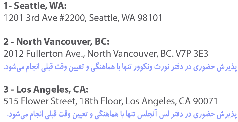 آدرس های تراول رادار